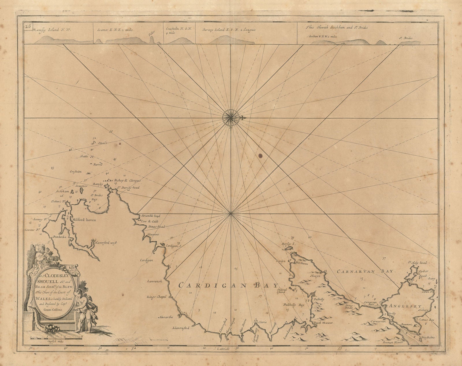 Coast of Wales sea chart. Cardigan Bay. Pembrokeshire Coast. COLLINS 1693 map